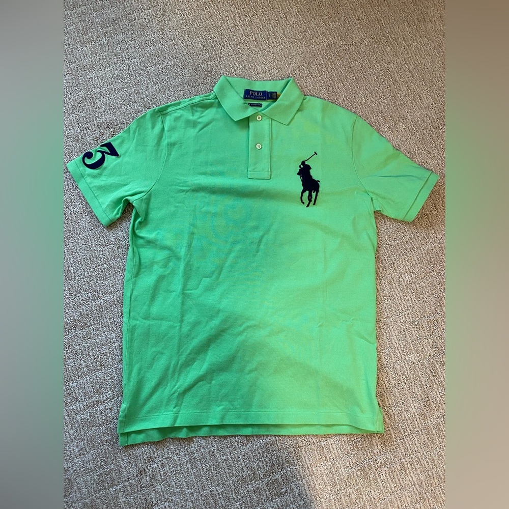 BRAND NEW! Polo by Ralph Lauren Big Pony Classic Fit Small Polo Shirt - Green